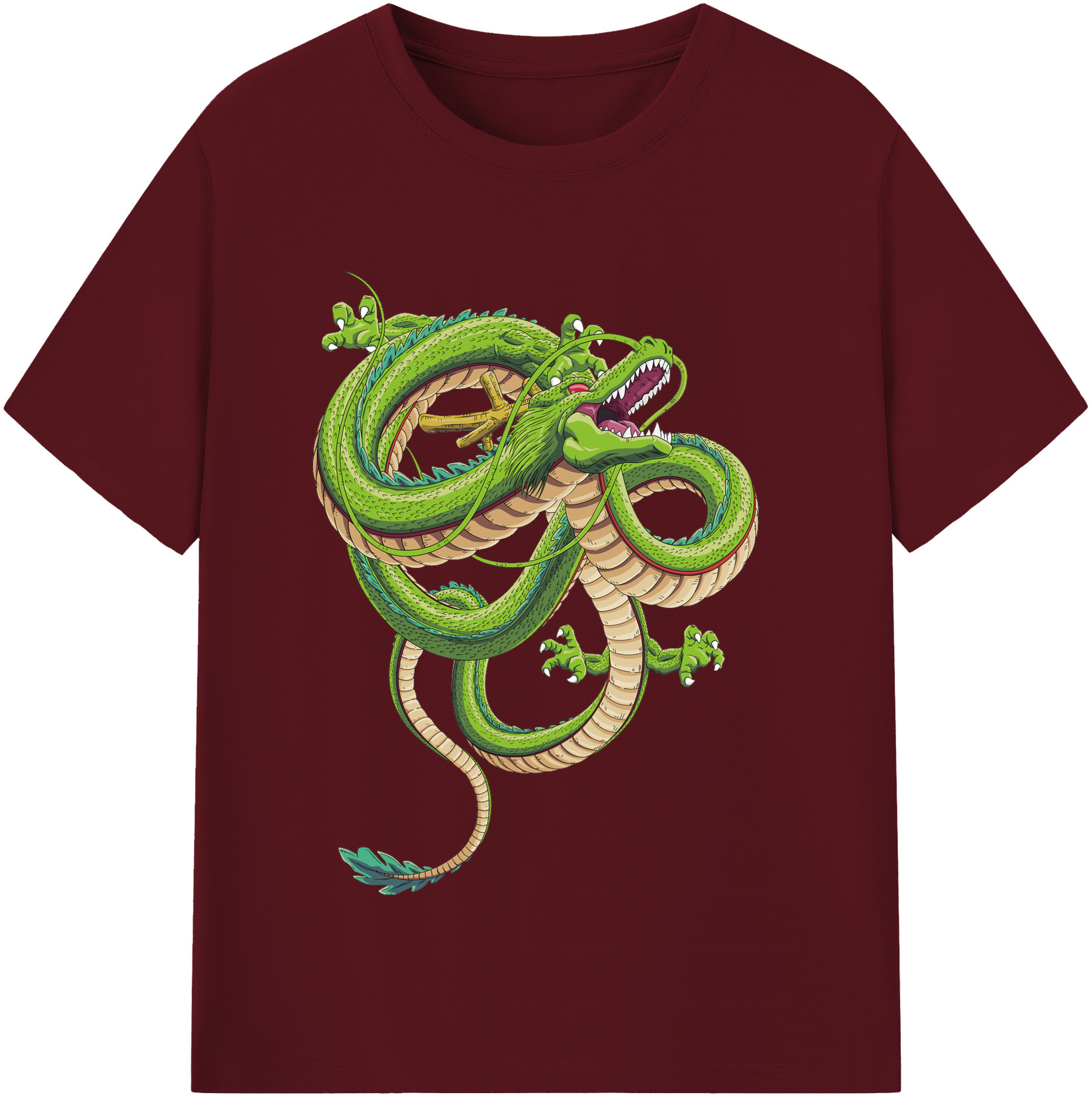 （画像用） ドラゴンボール 神龍 シェンロン DRAGON BALL Shenron 綿100％半袖Tシャツ（フロントプリント）